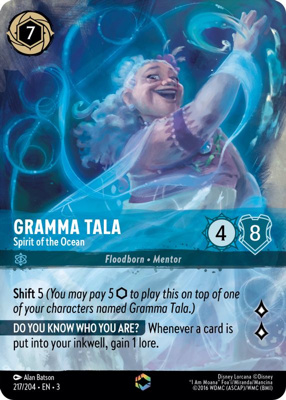 Gramma Tala - Spirit of the Ocean (Alternate Art) - 217/204 - Enchanted