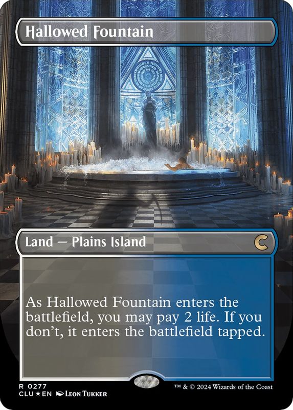 Hallowed Fountain (Borderless) - 277 - Rare