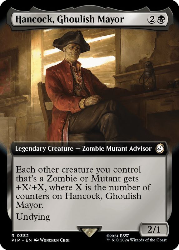 Hancock, Ghoulish Mayor (Extended Art) - 382 - Rare