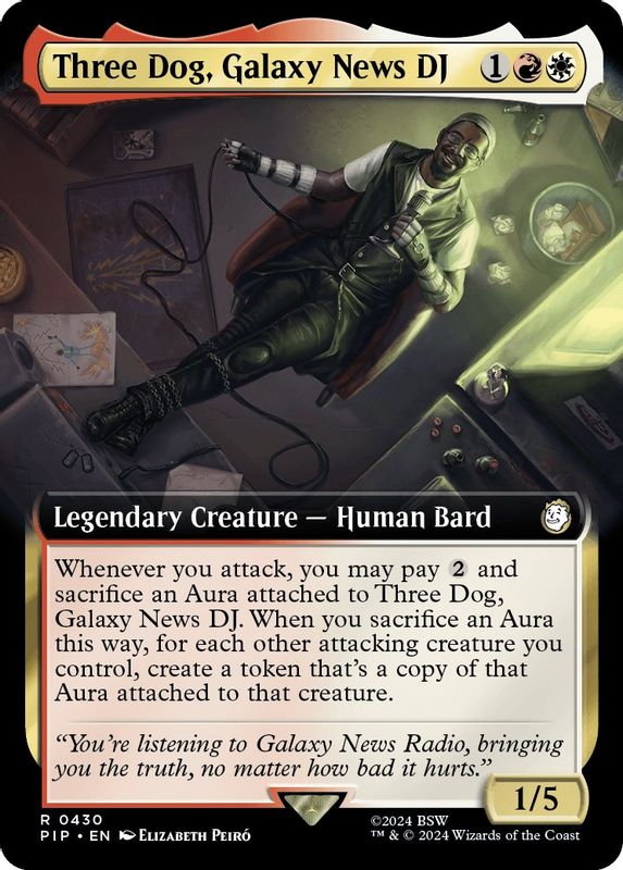 Three Dog, Galaxy News DJ (Extended Art) - 430 - Rare