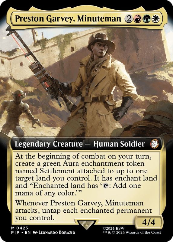 Preston Garvey, Minuteman (Extended Art) - 425 - Mythic