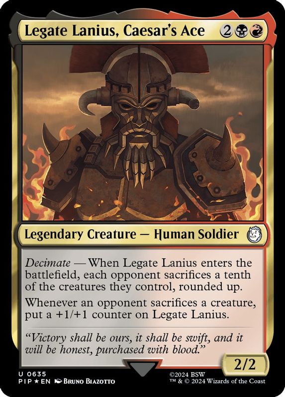 Legate Lanius, Caesar's Ace (Surge Foil) - 635 - Uncommon