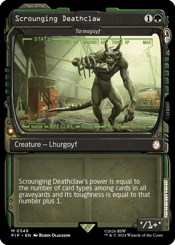 Scrounging Deathclaw - Tarmogoyf (Showcase) - 349 - Mythic