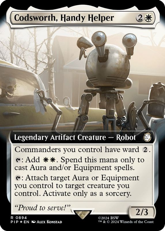 Codsworth, Handy Helper (Extended Art) (Surge Foil) - 894 - Rare