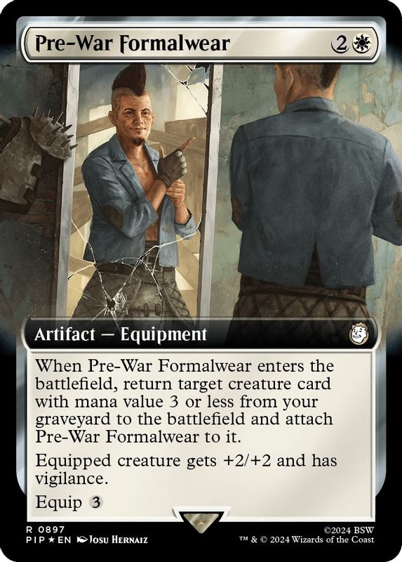 Pre-War Formalwear (Extended Art) (Surge Foil) - 897 - Rare