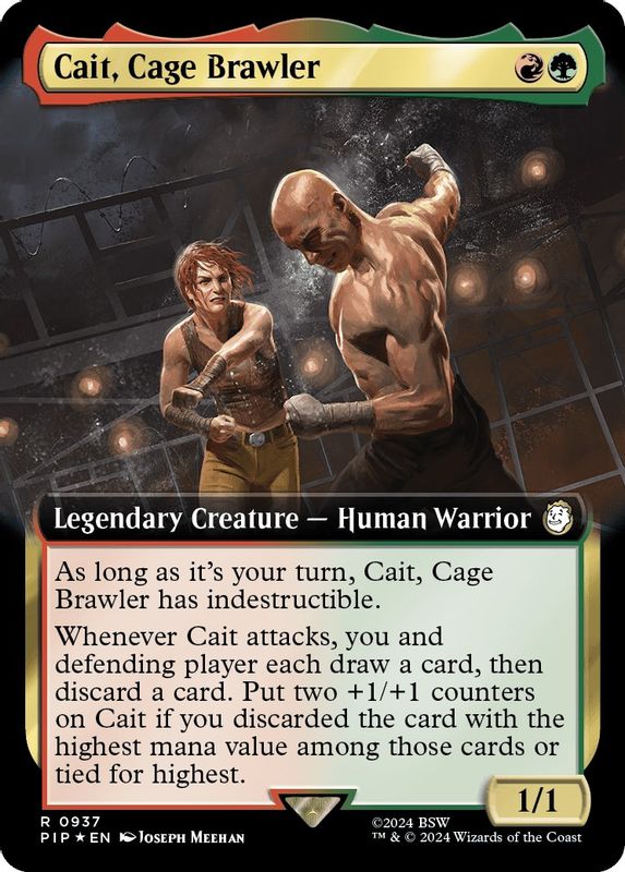 Cait, Cage Brawler (Extended Art) (Surge Foil) - 937 - Rare