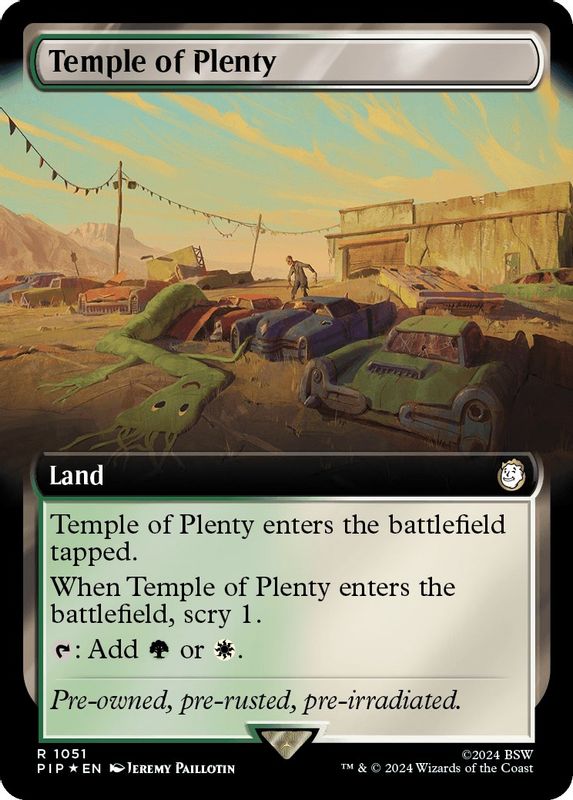 Temple of Plenty (Extended Art) (Surge Foil) - 1051 - Rare