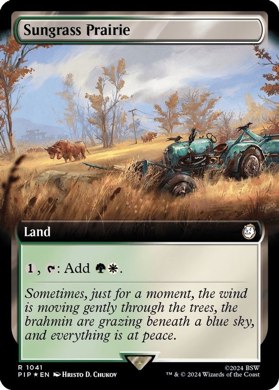 Sungrass Prairie (Extended Art) (Surge Foil) - 1041 - Rare