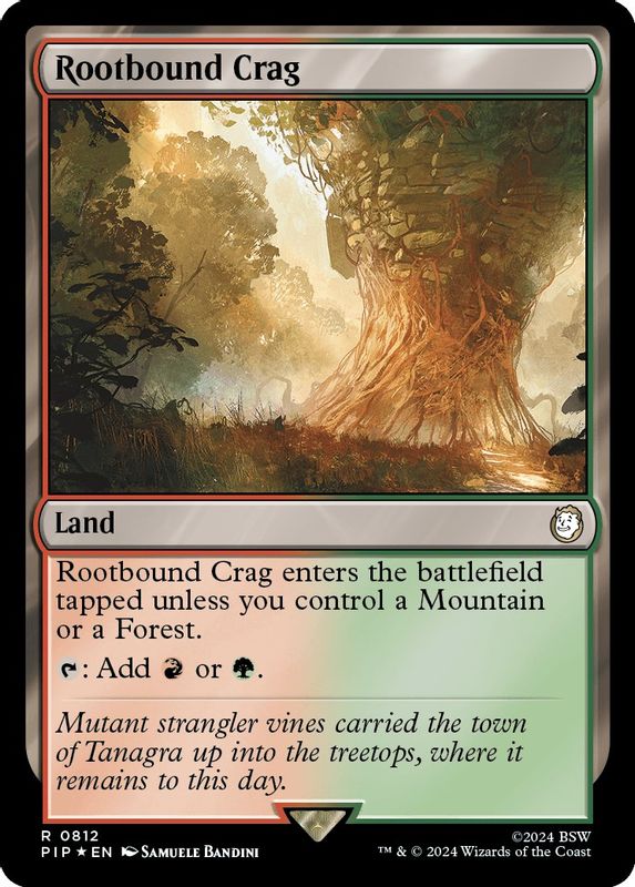 Rootbound Crag (Surge Foil) - 812 - Rare