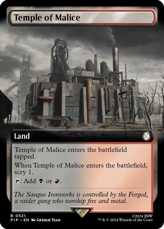 Temple of Malice (Extended Art) - 521 - Rare