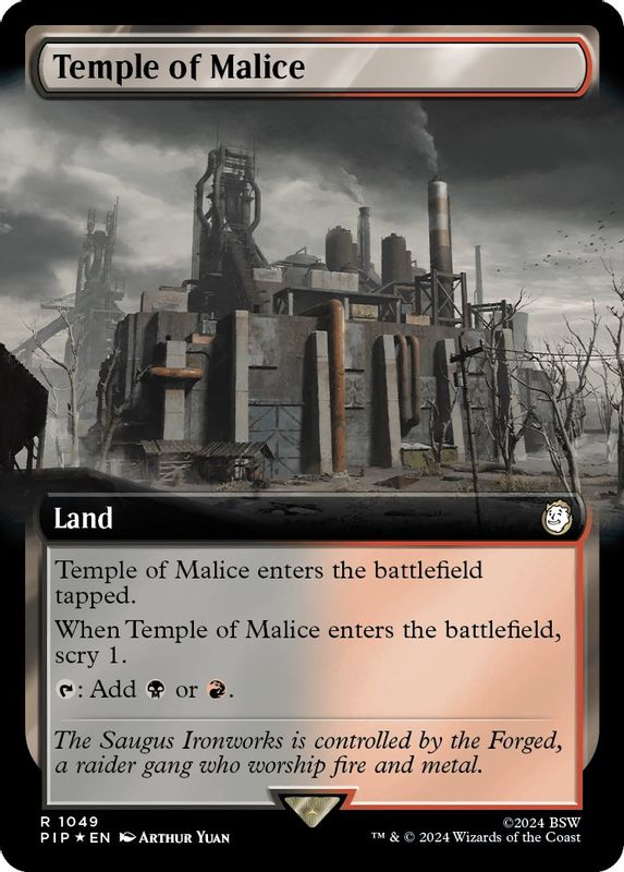 Temple of Malice (Extended Art) (Surge Foil) - 1049 - Rare