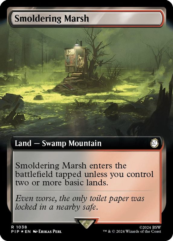 Smoldering Marsh (Extended Art) (Surge Foil) - 1038 - Rare