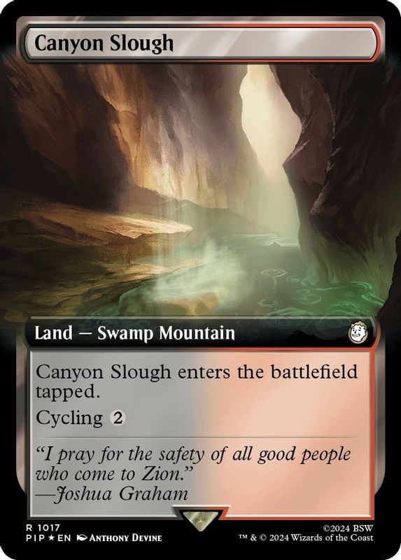 Canyon Slough (Extended Art) (Surge Foil) - 1017 - Rare