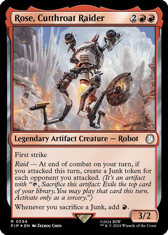 Rose, Cutthroat Raider (Surge Foil) - 594 - Rare