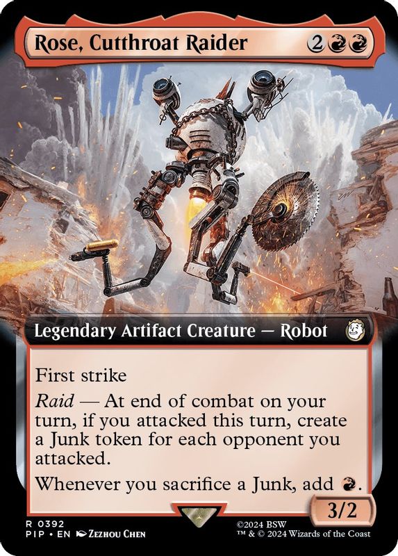 Rose, Cutthroat Raider (Extended Art) - 392 - Rare