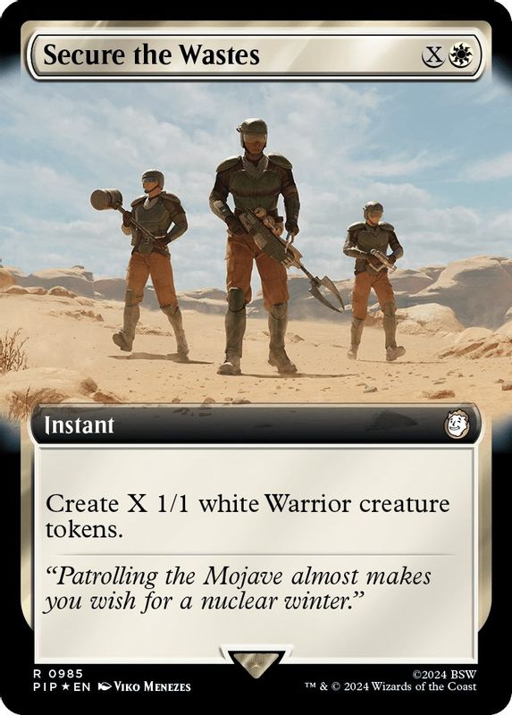 Secure the Wastes (Extended Art) (Surge Foil) - 985 - Rare