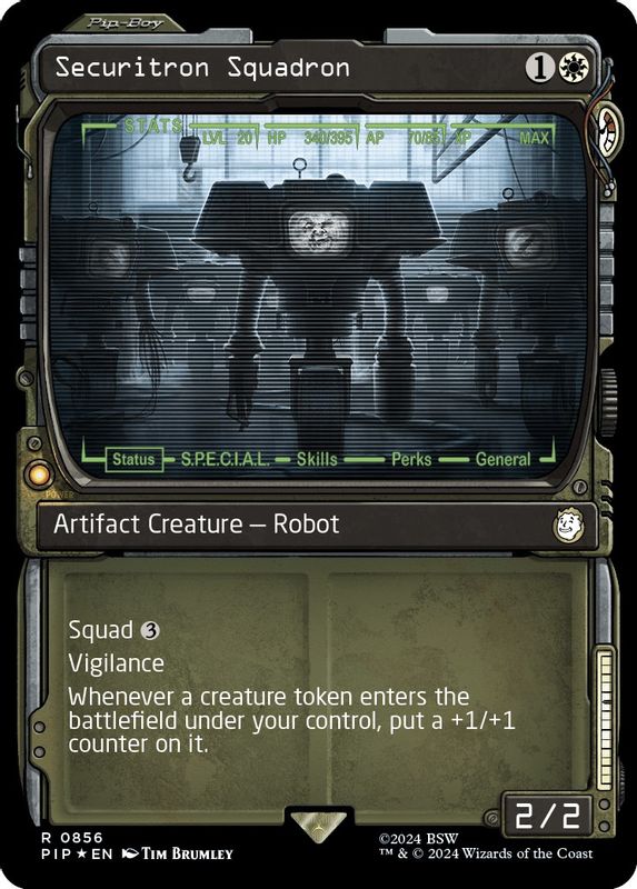 Securitron Squadron (Showcase) (Surge Foil) - 856 - Rare