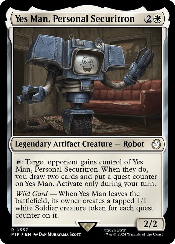 Yes Man, Personal Securitron (Surge Foil) - 557 - Rare