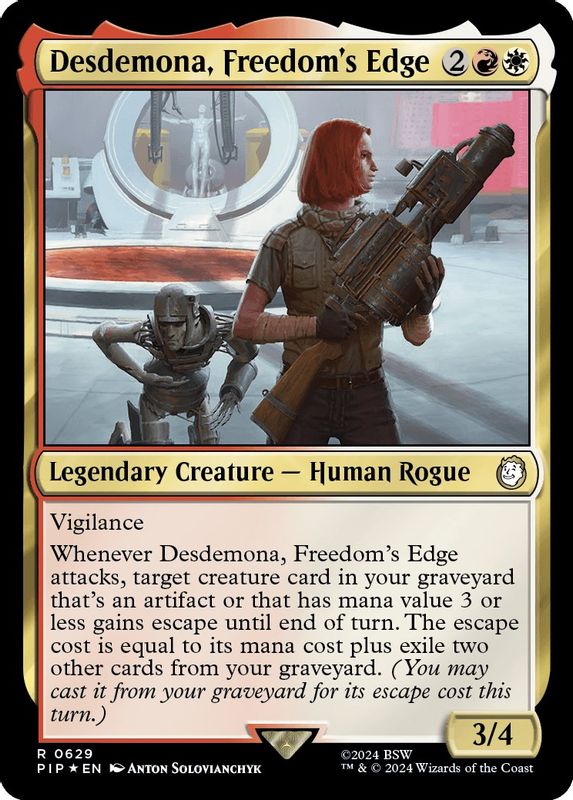 Desdemona, Freedom's Edge (Surge Foil) - 629 - Rare