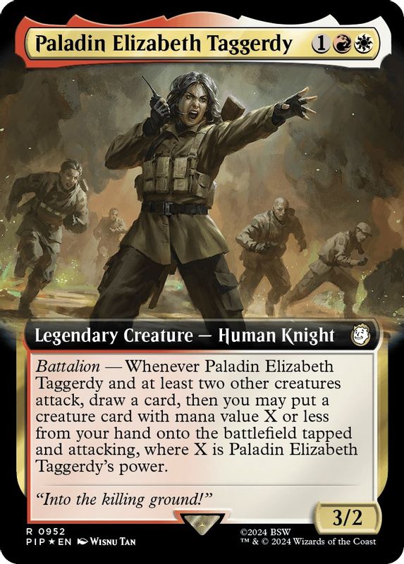 Paladin Elizabeth Taggerdy (Extended Art) (Surge Foil) - 952 - Rare