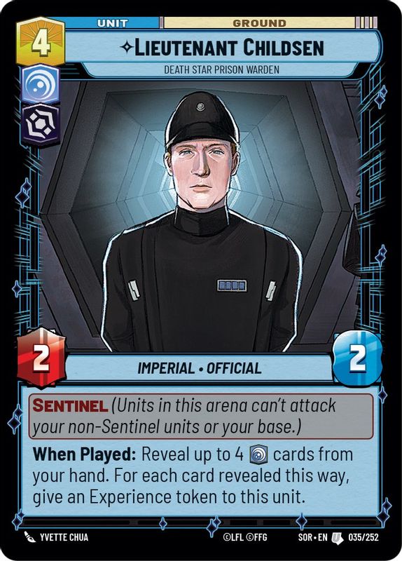 Lieutenant Childsen - Death Star Prison Warden - 035/252 - Uncommon