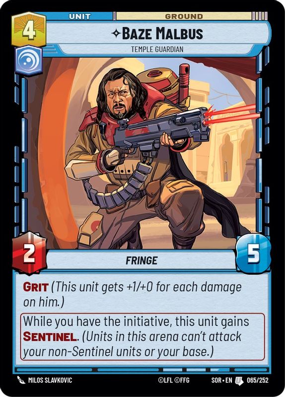 Baze Malbus - Temple Guardian - 065/252 - Uncommon