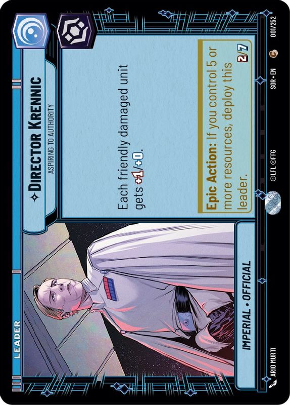 Director Krennic - Aspiring to Authority - 001/252 - Common