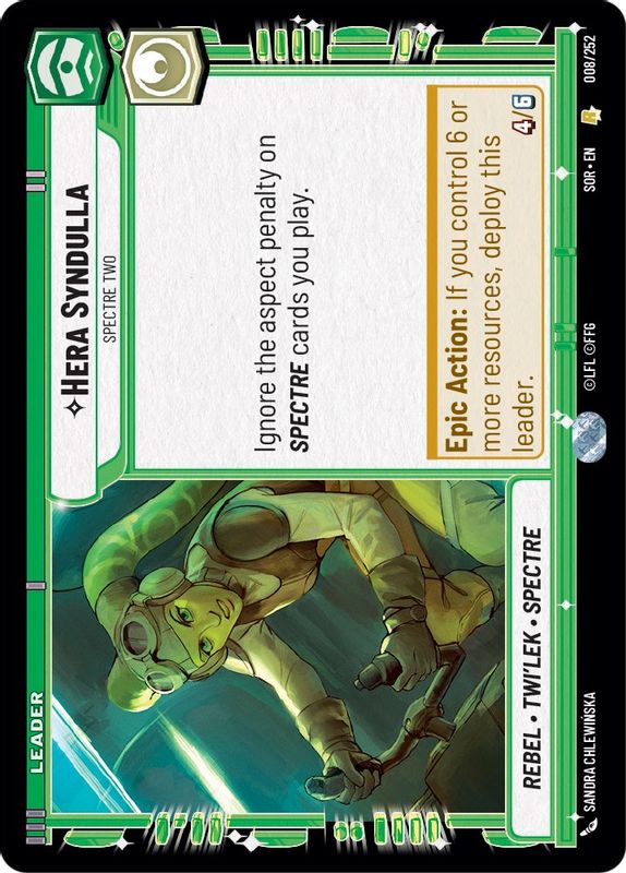 Hera Syndulla - Spectre Two - 008/252 - Rare