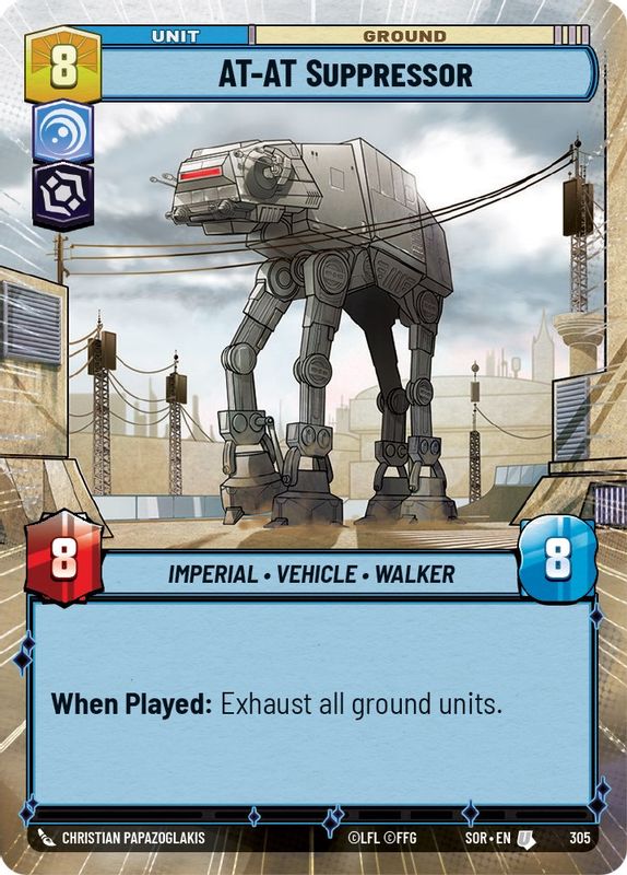 AT-AT Suppressor (Hyperspace) - 305 - Uncommon