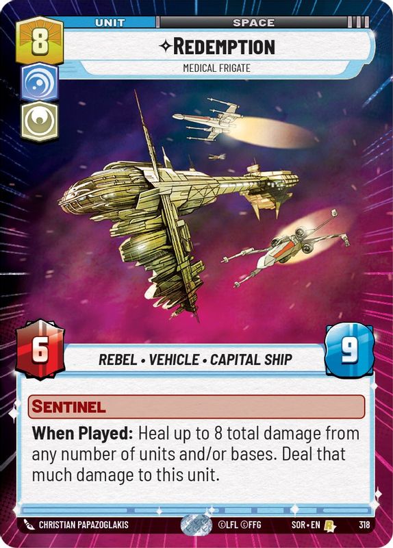 Redemption - Medical Frigate (Hyperspace) - 318 - Rare