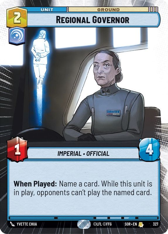 Regional Governor (Hyperspace) - 327 - Rare