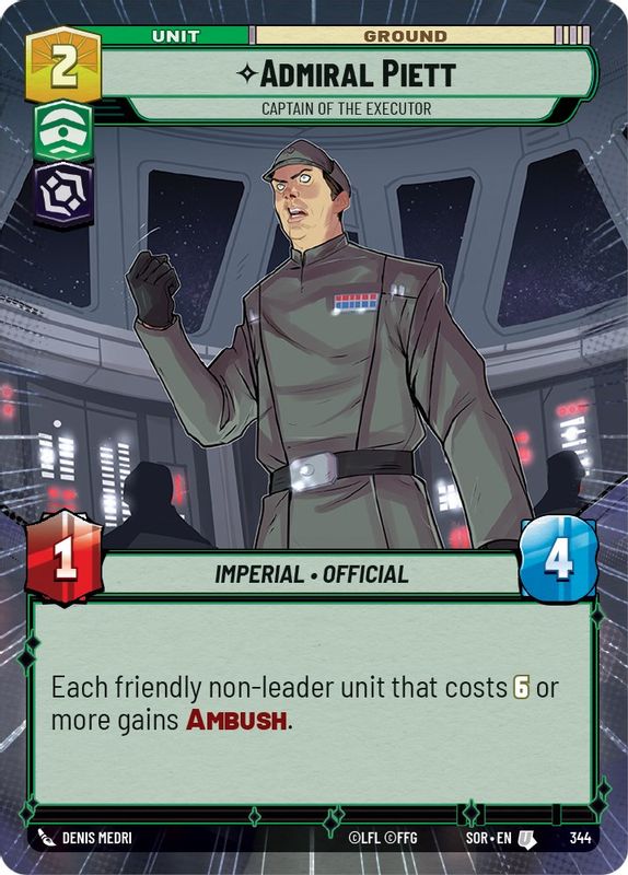 Admiral Piett - Captain of the Executor (Hyperspace) - 344 - Uncommon