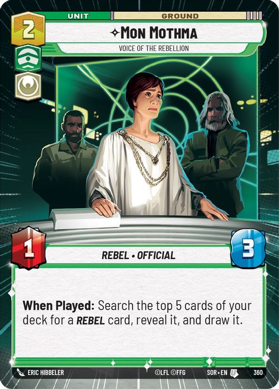 Mon Mothma - Voice of the Rebellion (Hyperspace) - 360 - Uncommon