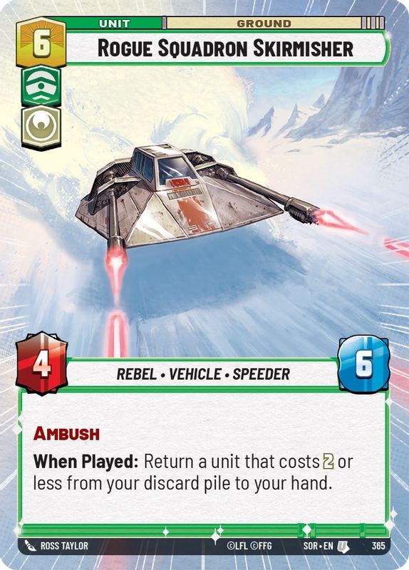 Rogue Squadron Skirmisher (Hyperspace) - 365 - Uncommon