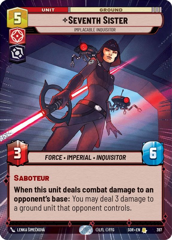 Seventh Sister - Implacable Inquisitor (Hyperspace) - 397 - Rare