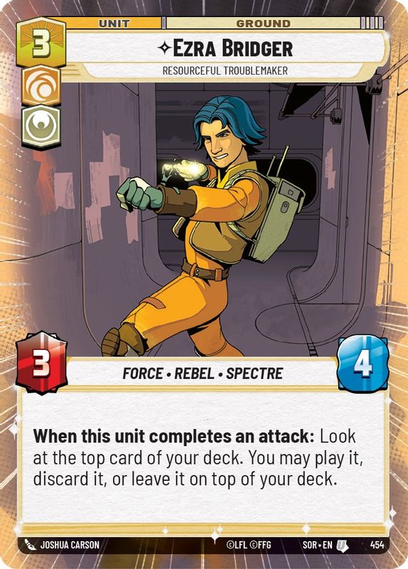 Ezra Bridger - Resourceful Troublemaker (Hyperspace) - 454 - Uncommon