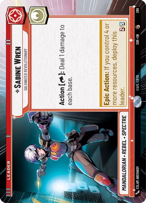 Sabine Wren - Galvanized Revolutionary (Hyperspace) - 280 - Common