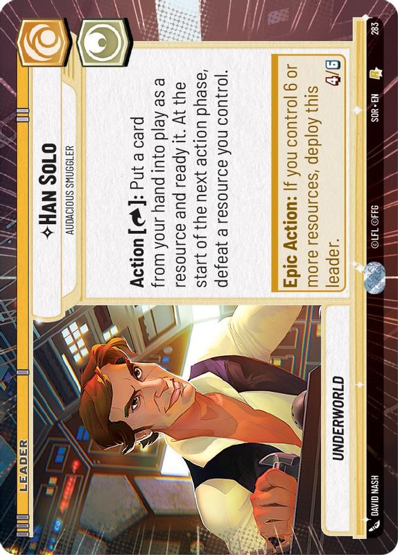 Han Solo - Audacious Smuggler (Hyperspace) - 283 - Rare