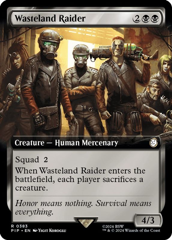 Wasteland Raider (Extended Art) - 383 - Rare