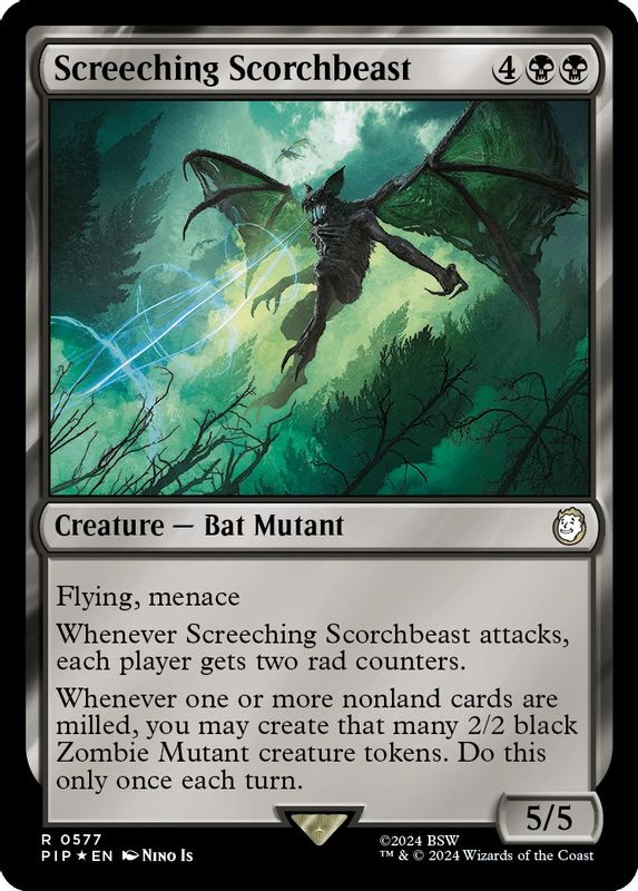 Screeching Scorchbeast (Surge Foil) - 577 - Rare