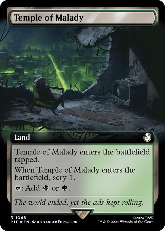 Temple of Malady (Extended Art) (Surge Foil) - 1048 - Rare