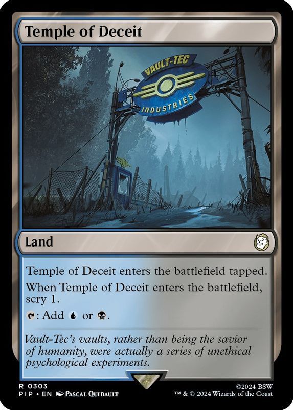 Temple of Deceit (Extended Art) (Surge Foil) - 1045 - Rare