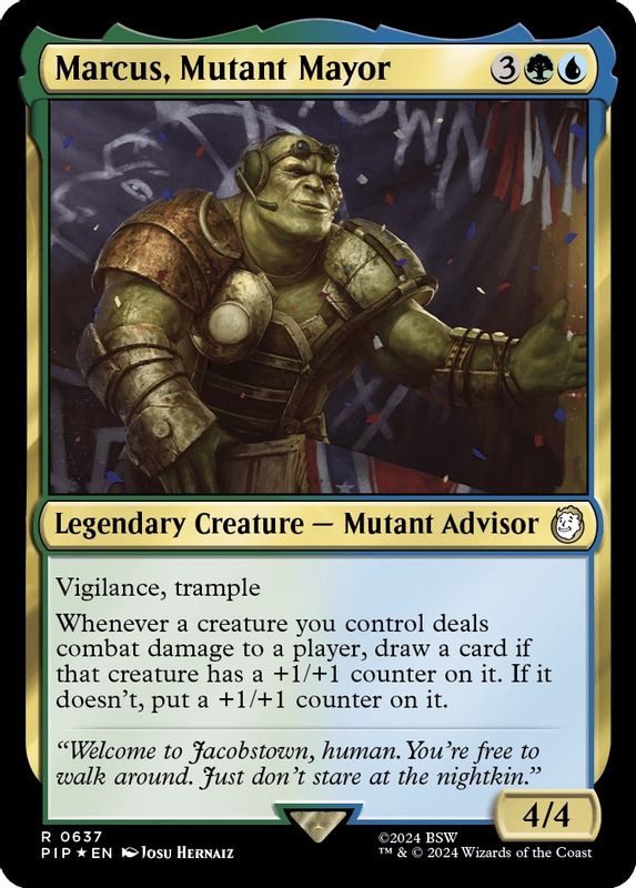 Marcus, Mutant Mayor (Surge Foil) - 637 - Rare