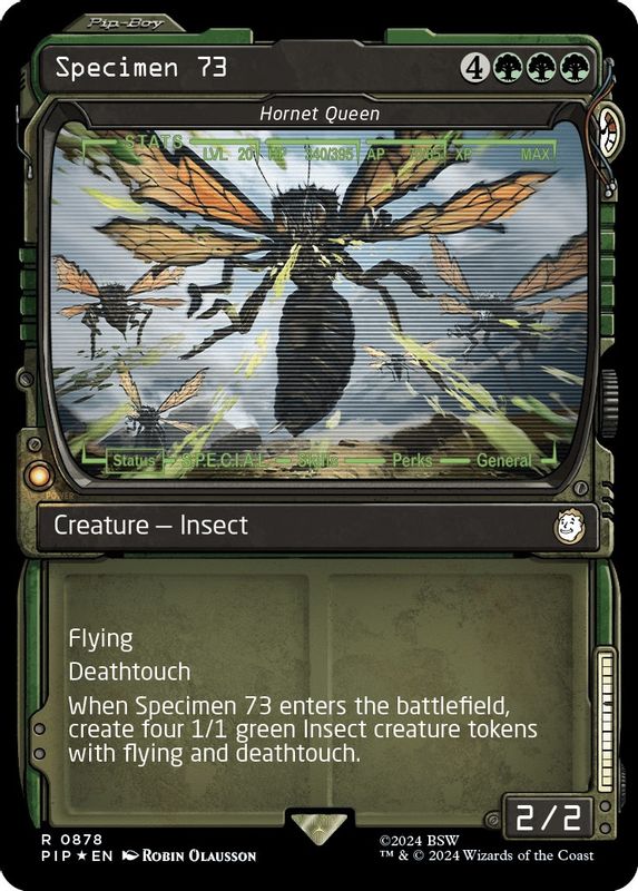 Specimen 73 - Hornet Queen (Showcase) (Surge Foil) - 878 - Rare