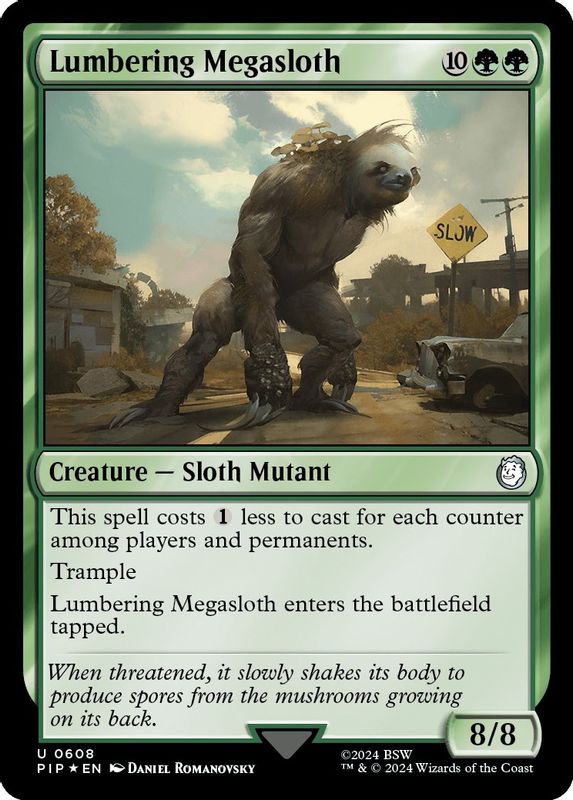 Lumbering Megasloth (Surge Foil) - 608 - Uncommon