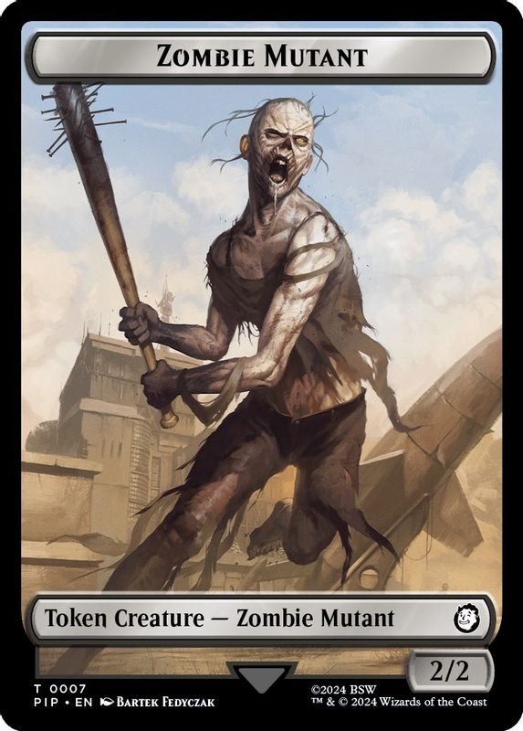 Zombie Mutant // Clue Double-Sided Token - 7 // 11 - Token