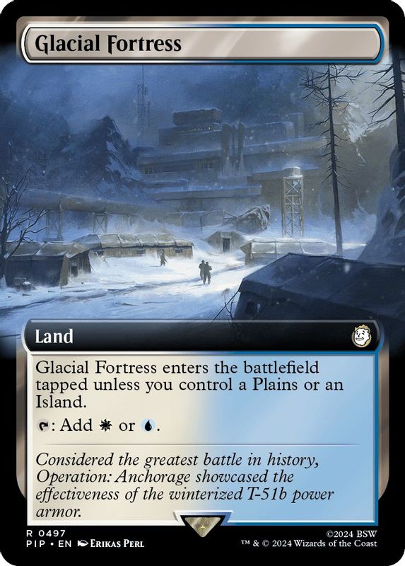 Glacial Fortress (Extended Art) - 497 - Rare