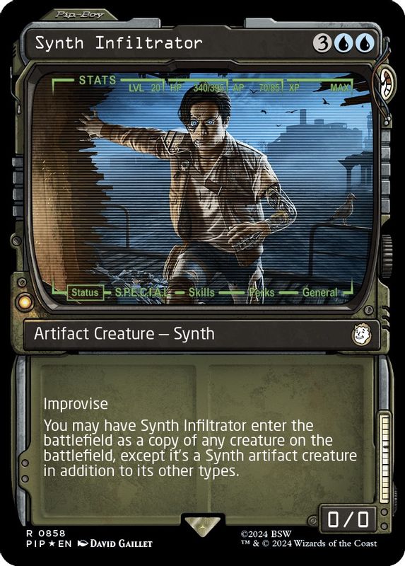 Synth Infiltrator (Showcase) (Surge Foil) - 858 - Rare