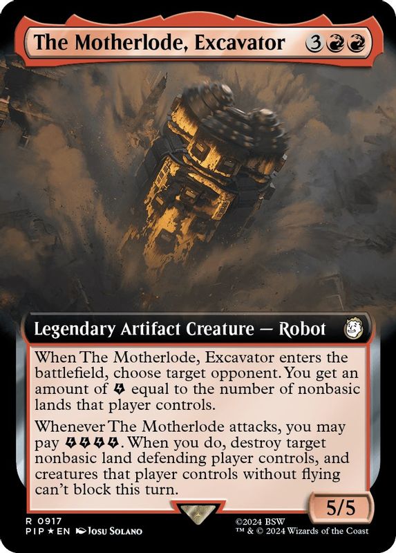 The Motherlode, Excavator (Extended Art) (Surge Foil) - 917 - Rare