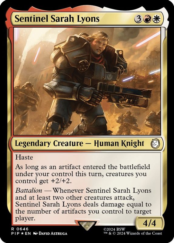 Sentinel Sarah Lyons (Surge Foil) - 646 - Rare